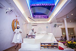 Punjabi Priests in Gurdwara