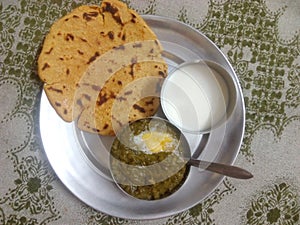 Punjabi Traditional Food Sarso da Saag