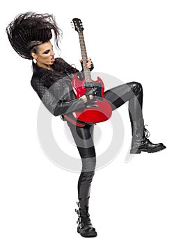 Punk rock musician isolated