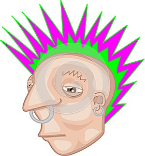 Punk rocker illustration