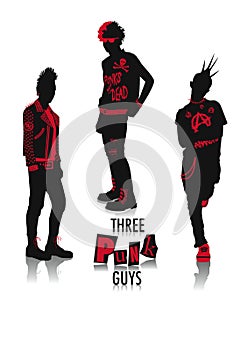 Punk silhouettes photo