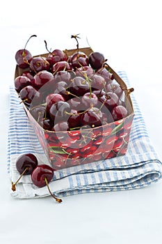 Punnet of cherries