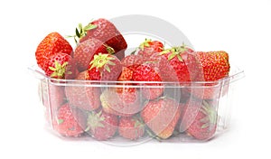 A punnet of strawberries photo