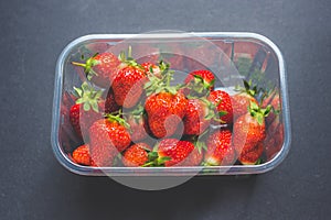 Punnet of strawberries