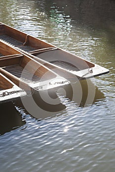 Punt Boats on River Cam, Cambridge