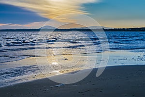 Punta Ballena Beach at Sunset Time, Uruguay