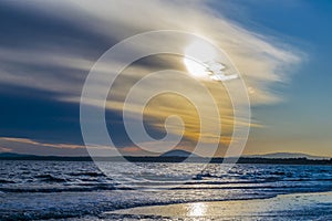 Punta Ballena Beach at Sunset Time, Uruguay