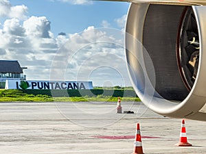 Punta Cana International Airport (PUJ) tarmac with \