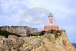 The Punta Carena lighthouse, Capri.