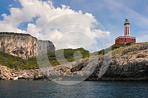 Punta Carena Lighthouse. Capri. Naples. Italy