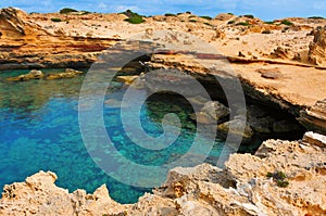 Punta de Sa Pedrera in Formentera, Balearic Islands, Spain photo