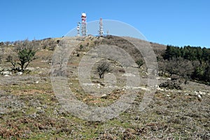 The Punta Manna antennas view of Monte Rasu