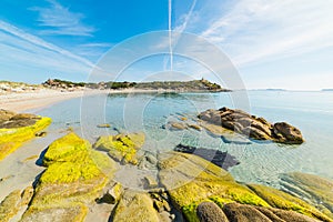 Punta Molentis shore with rocks