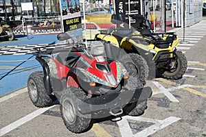 Quad bikes on dislay