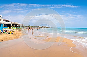 Punta Secca beach in Sicily, Italy