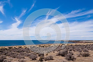 Punta Tombo beach day view, Patagonia, Argentina