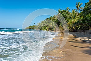 Punta Uva beach in Costa Rica, wild and beautiful caribbean coast