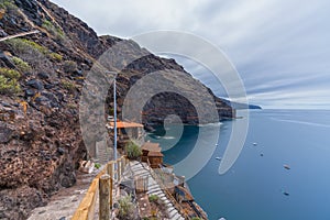 Puntagorda fishing village long exposure in La Palma