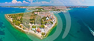 Puntamika peninsula of Zadar aerial panoramic view photo
