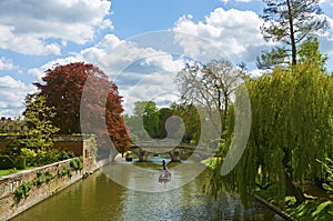 Punting on Cam river