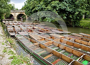 Punting in Oxford, England