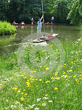 Punting on the river