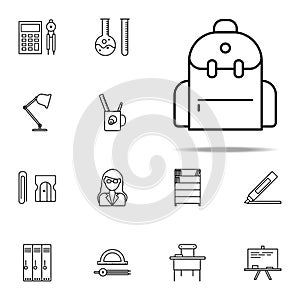 pupil backpack icon. education icons universal set for web and mobile