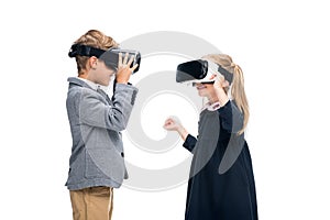 Pupils in VR headsets