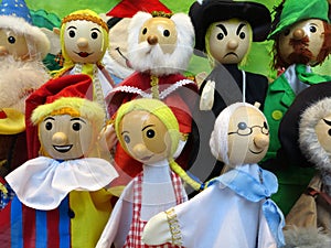 Puppet characters for puppet show