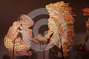 Puppet dolls. Central Java, Indonesia. Wayang kulit