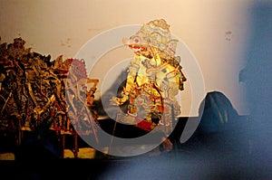 Puppet show wayang Kulit, a highly popular in Java