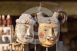 Puppet souvenir, Myanmar tradition dolls.