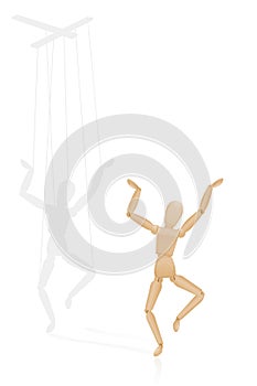 Puppet On Strings Marionette Manipulation Shadow Trapped