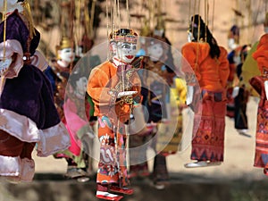 Puppets in Bagan, Myanmar