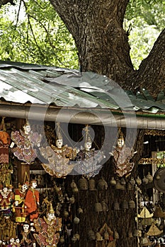 Puppets dressed in traditional Burmese costumes