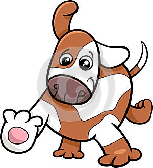 Puppy dog cartoon character