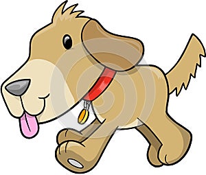 Puppy Dog Vector Illustration