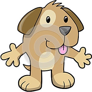 Puppy Dog Vector Illustration