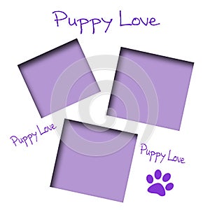 Puppy love scrapbook