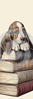 Puppy Piled High: A Delightful Dapple Beagle\'s Bookish Adventure
