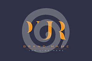 PUR abstract letter logo design