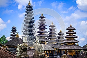 Pura Besakih temple on mount Agung, Bali, Indonesia