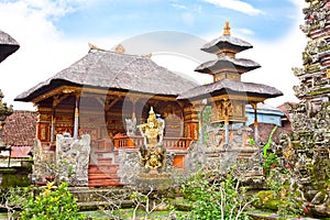 Pura Saraswati temple, Ubud, Bali, Indonesia photo