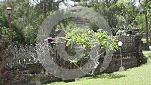 Pura Taman Ayun, Taman Ayun Temple,Bali Indonesia, the Panoramic view in sunny day