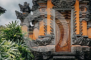 Pura Taman Saraswati Ubud Water Palace. Temple in Bali, Indonesia