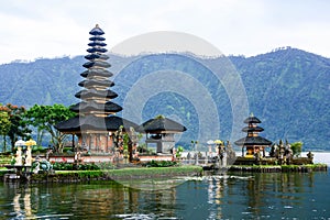 Pura Ulun Danu Bratan at Bali, Indonesia