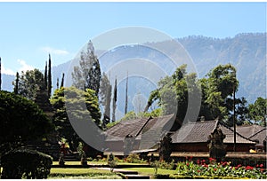 Pura Ulun Danu Bratan Neighborhood, Hindu Temple, Bali, Indonesia - 23 June 2012.