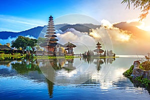 Pura ulun danu bratan temple in Bali.