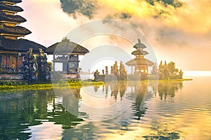 Pura ulun danu bratan temple in Bali.