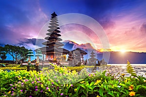 Pura ulun danu bratan temple in Bali.